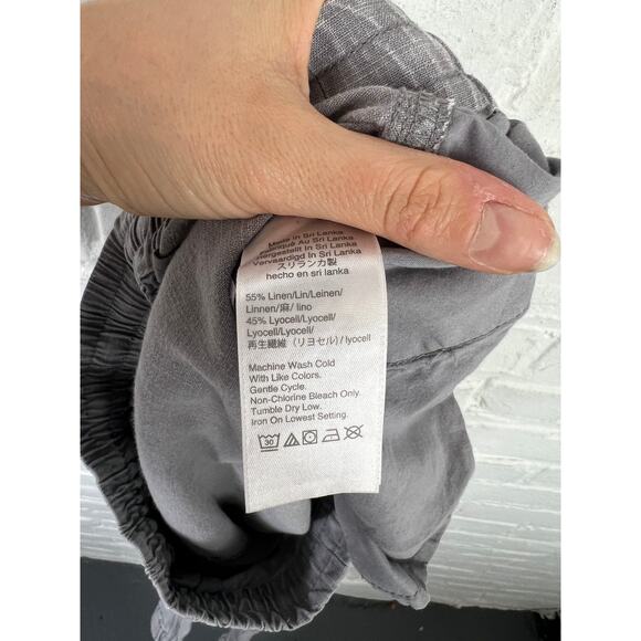 J. Crew Women's Point Sur Seaside Pant Elastic Waist Drawstring Gray Size 0P - Picture 6 of 7